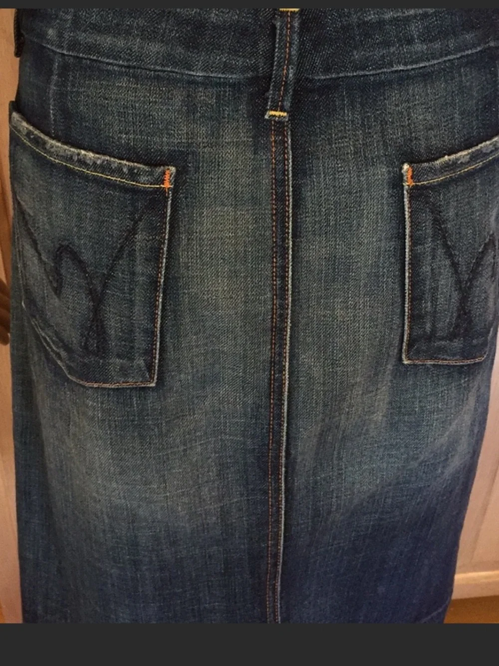 Citizens of Humanity Denim Knee Length Skirt size 30